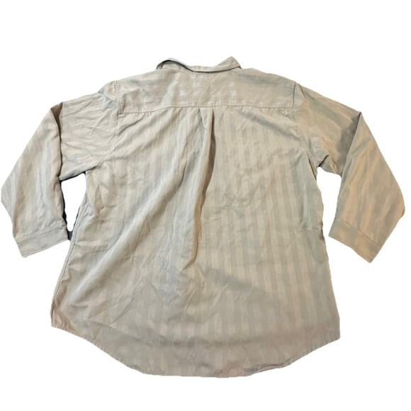 Knightsbridge men’s button-down shirt 3x Tan Texture Long Sleeve Casual - Picture 2 of 7